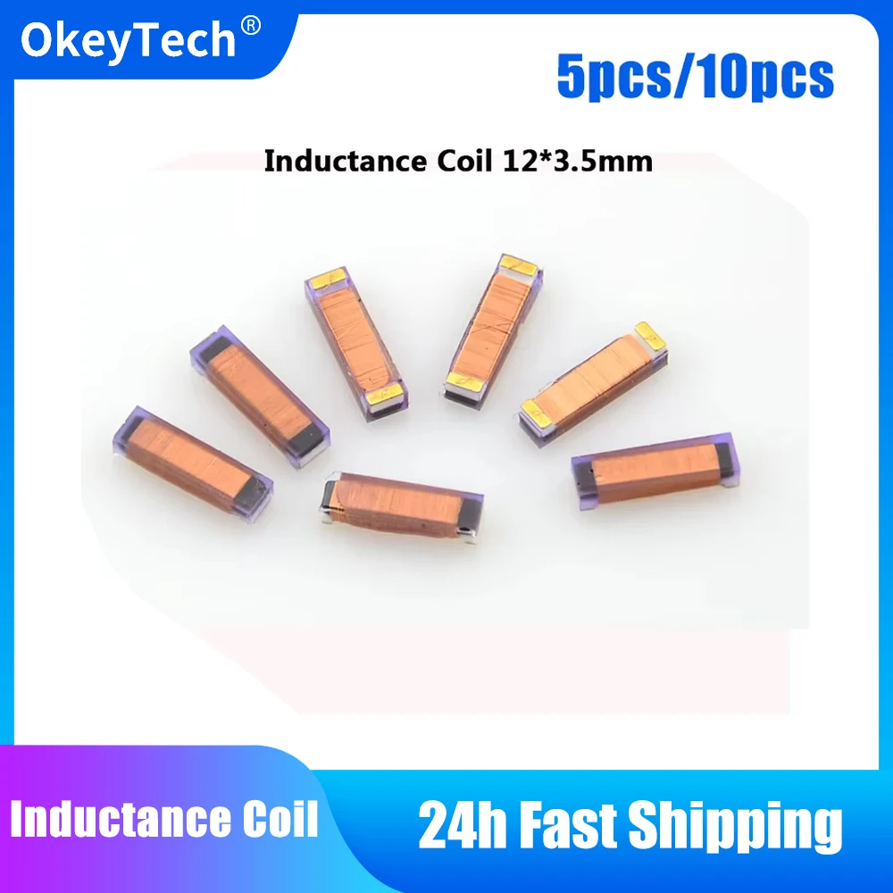 OkeyTech Car Remote Key Repair Transformer Inductance Coil 12*3.5mm 2.38MH 680P For Peugeot For Citroen 5pcs/10pcs