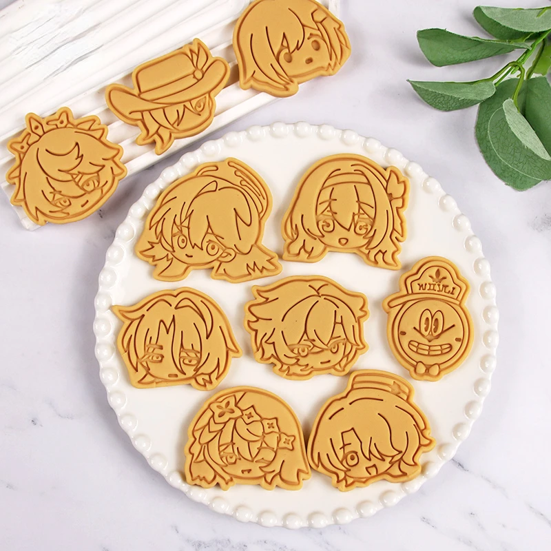 

Honkai:Star Rail 35 Roles Series Cookie Mold Set Firefly Aventurine Boothill Avatar Pattern Biscuit Mold Home DIY Baking Tools