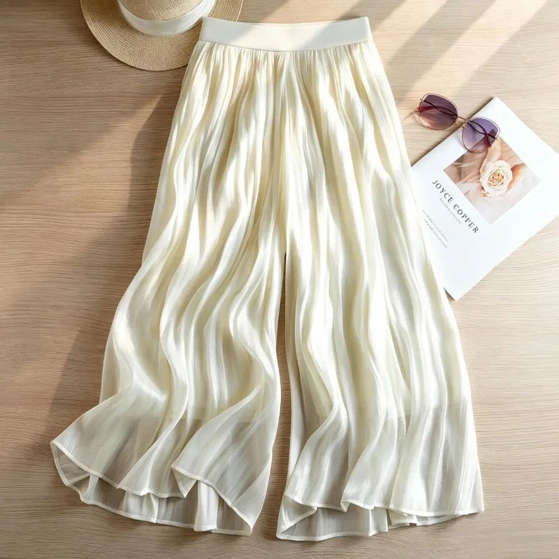 بنطلون نسائي واسع الساق من الس - مراجعة Palazzo Pant Wide وسعره