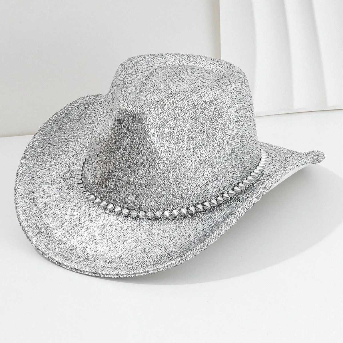 Disco Beach Cowboy Hat Rhinestone Woman for Cowgirl Costume, Top Hats, Rave Festival Accessories view 2