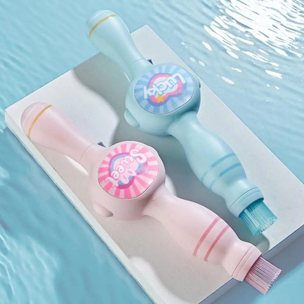 ماكينة نفخ فقاعات الدخان السحري، منفاخ فقاعات ملون مرن مع تأثير دخان سحري، منفاخ فقاعات محمول للحفلات الممتعة في الهواء الطلق #4