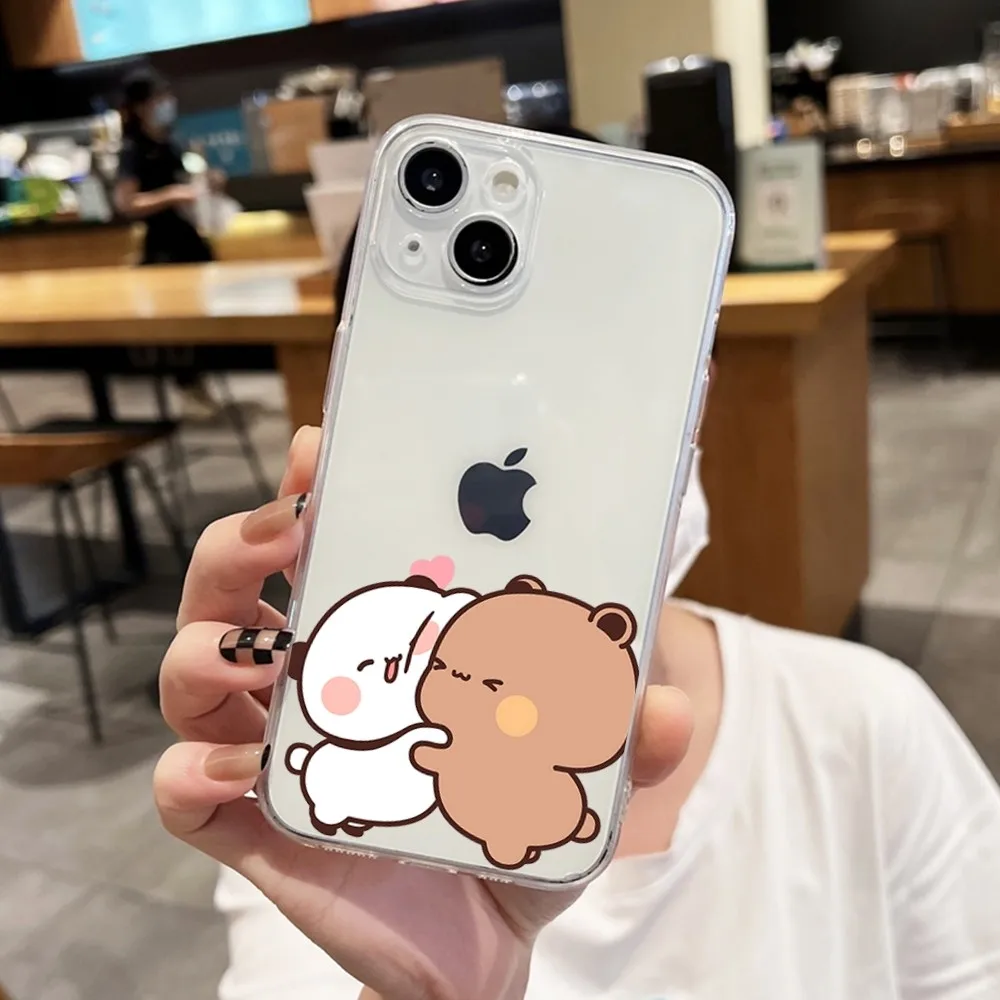 BUBU-DUDU جراب هاتف آيفون 15 11 13 14 برو ماكس 7 8 زائد X Xr Xs ماكس 16pro 12 غطاء شفاف صغير #5