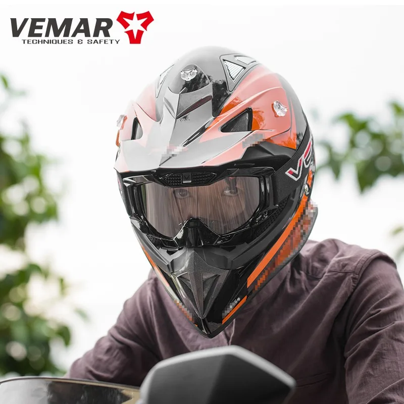 

VEMAR Motorbike Glasses Windproof Outdoor Riding Goggles Bicycle Motocross Anti Fog Sand Dustproof Helmet Eyewear Eye Mask Cover