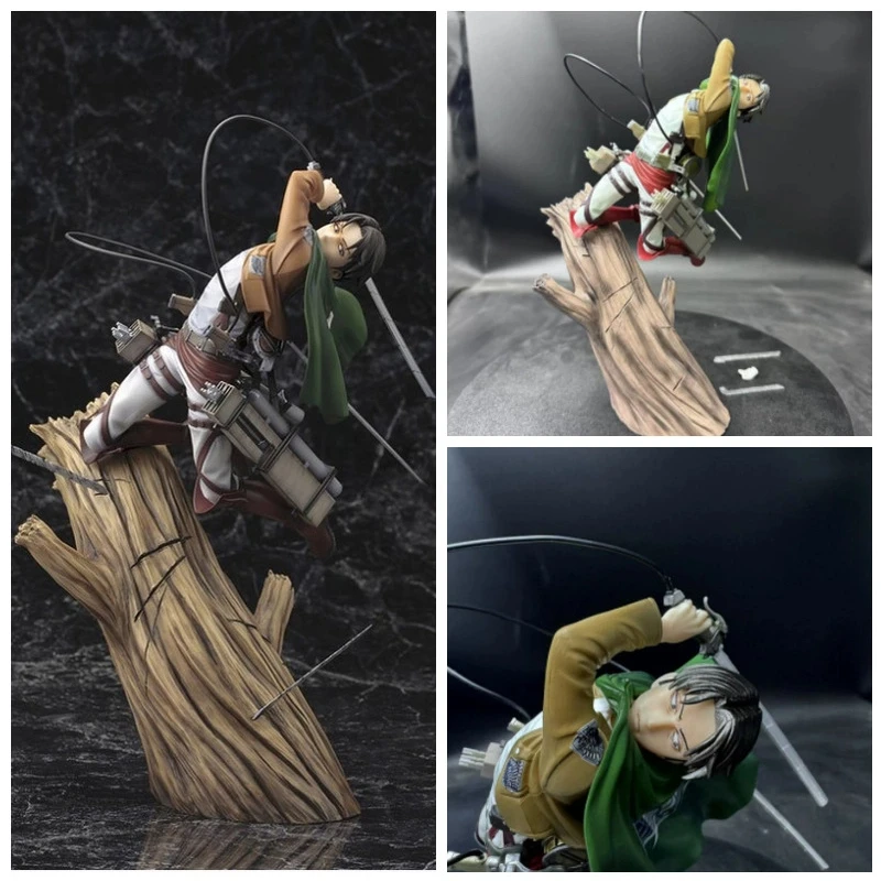 

Attack On Titan "Humanity'S Strongest Soldiere" Levi·Ackerman Action Figure Combat Posture Collect Ornament Anime Birthday Gifts