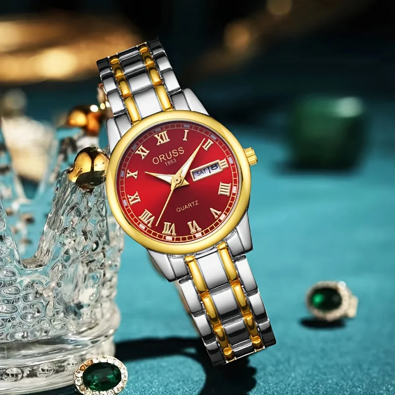 High-end women's watch Trend calendar watch Durable simple romantic personality unique women's watch