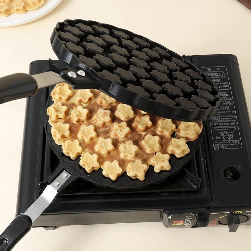 Plum blossom type small cake mold commercial chicken cake abrasive non-stick gas commercial egg pot stall tool