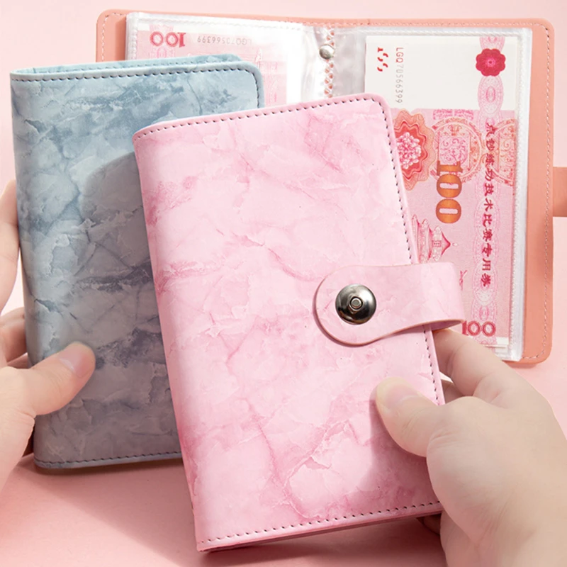 Save Money Book Envelopes Money Saving Challeng Large Capacity Waterproof Binder Savings Challenge PU Reusable Budget Binder