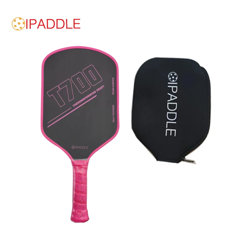 Pickleball Paddle Carbon Fiber Surface Enhance Sweet Spot 16mm Polypropylene Honeycomb Core Pickleball Racket