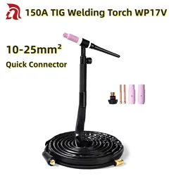 TIG Welding Torch TIG17V Air-Cooled 150A With 4m Cable Quick Connector DKJ 10-25mm² WP17V Lift TIG Torch Welder Gun