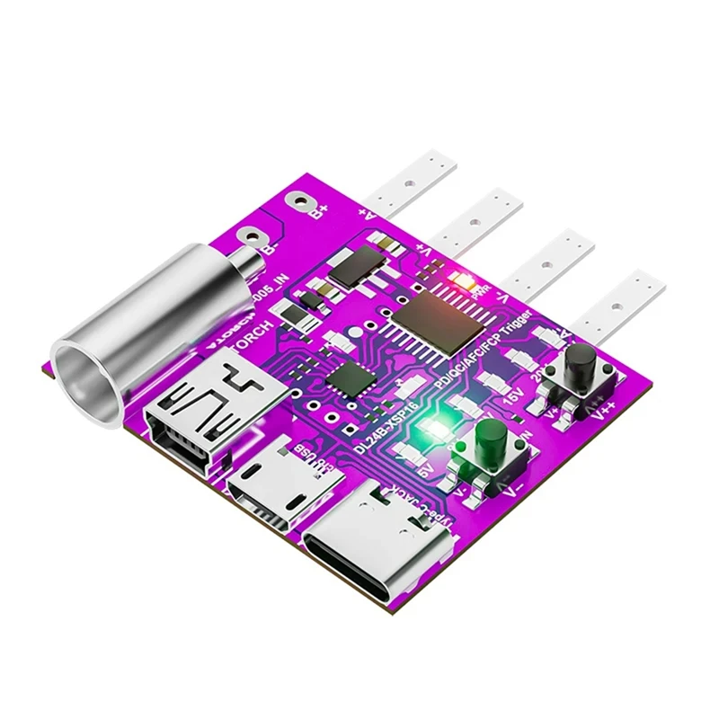 Type-C PD3.1 Fast Charging 4-Wire Test Board Voltage Meter Deceiver 140W Charger Aging Tool For DL24 Load Tester