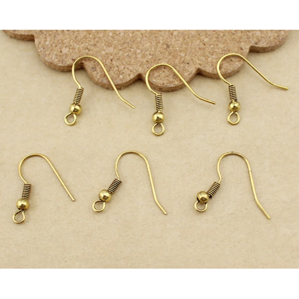 

140pcs Earring Hooks Lightweight Durable DIY Jewelry Findings Spring Wire Earwires Accessories Pins for Craft Projects
