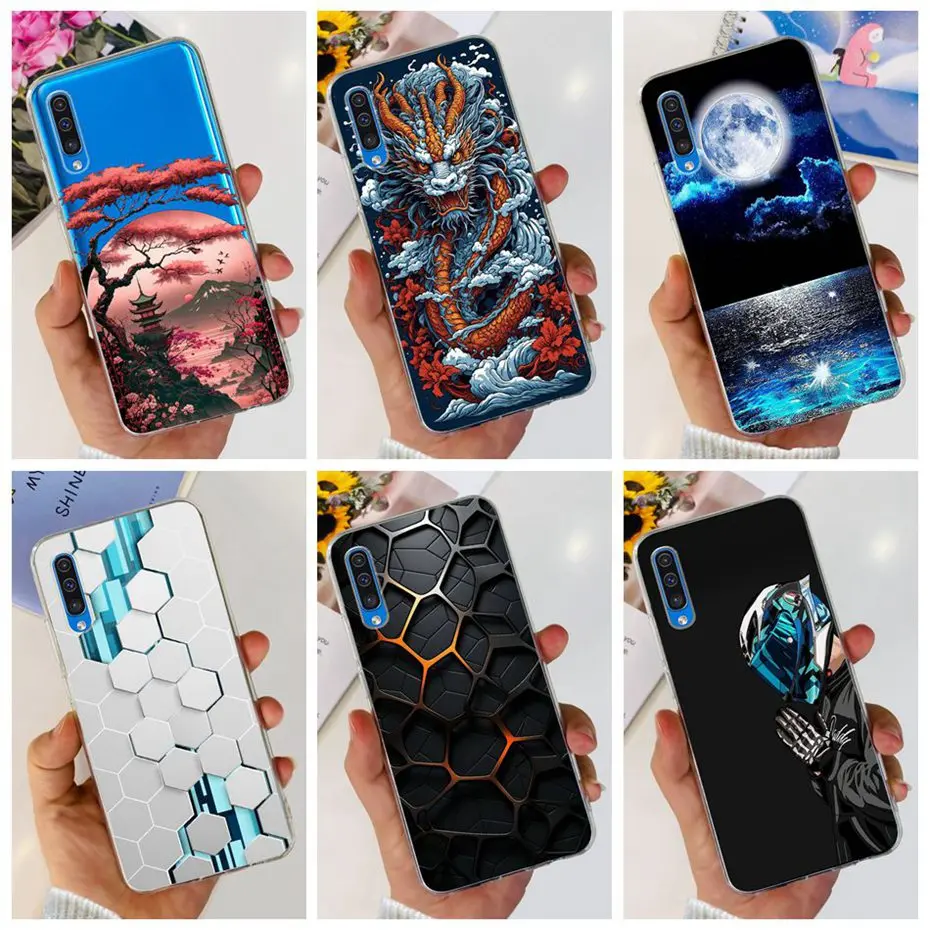 Новинка 2024, Модный Стильный чехол для Samsung Galaxy A70, Мягкая силиконовая задняя крышка из ТПУ для Samsung A70 SM-A705F A705G A7050, чехлы для телефонов
