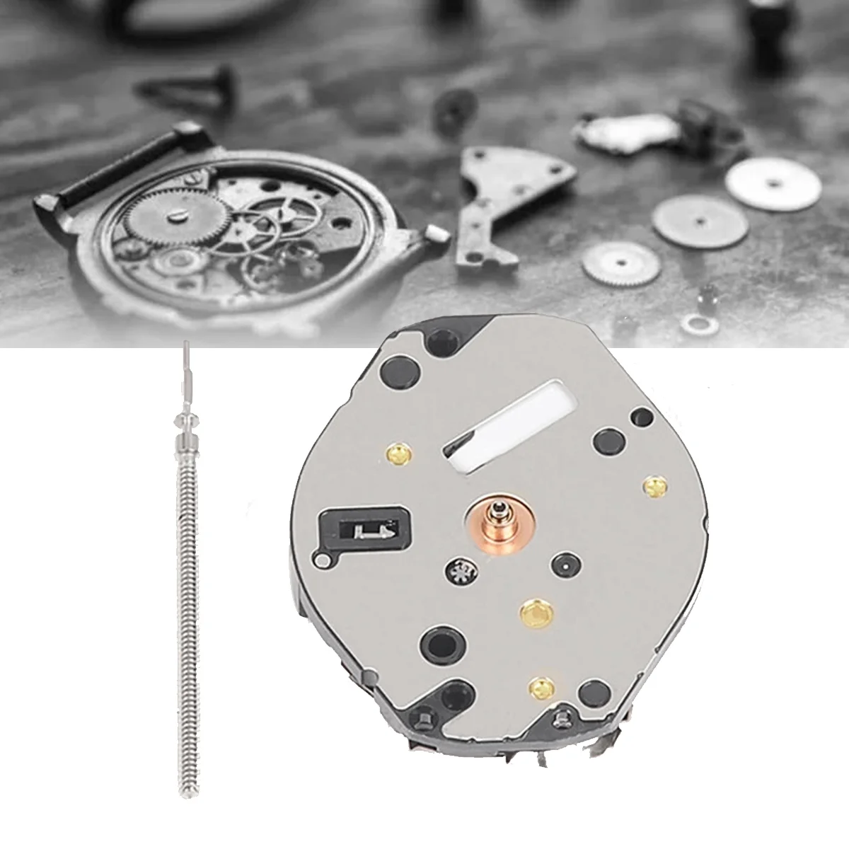 AL35 Watch Movement with Movement Handle A35 Non-Calendar Three-Needle High-Precision Quartz Watch Movement Replacement