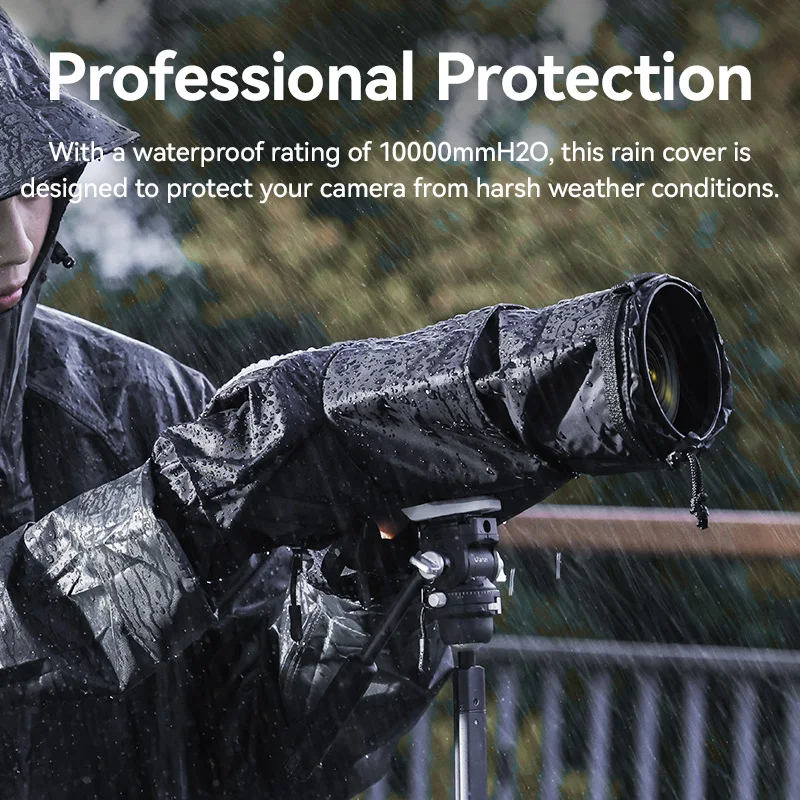 Ulanzi RC01 Professional Waterproof Camera Rain Cover Soft Rainproof Protector for Canon Nikon Sony Pentax Digital SLR Cameras