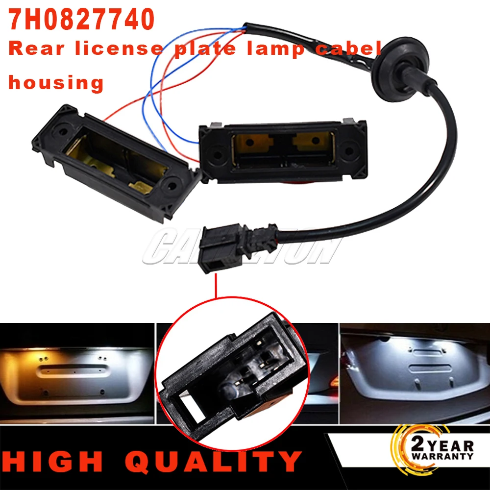 

Для VW Transporter T5 T6 Caddy MK2 MK3 2004-2015 Новый задний номерной знак, лампа, кабель, корпус, переключатель ABS 7H0827740, автомобильные аксессуары