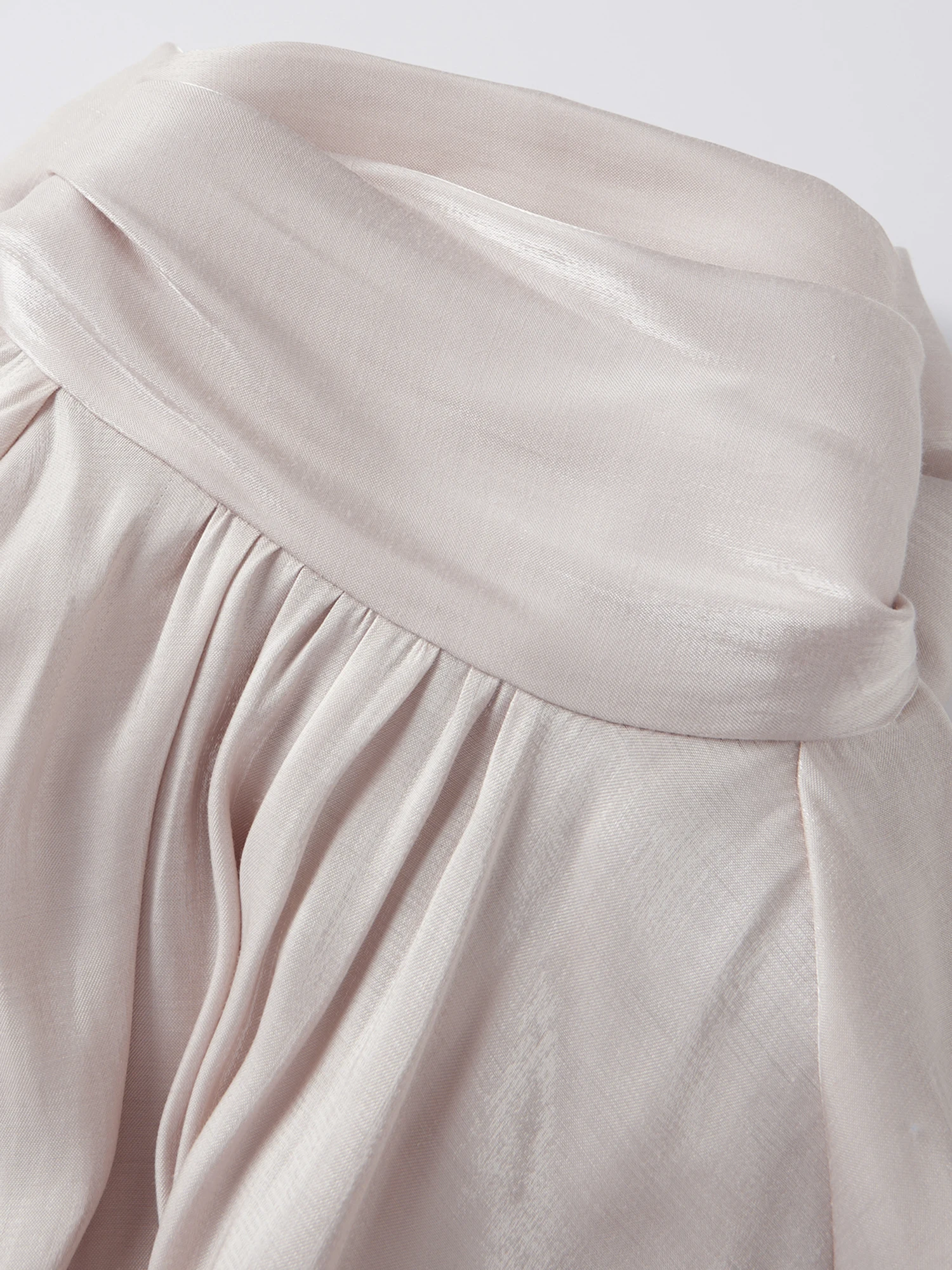 

Women s Loose Fit Tops Fashion Solid Color Open Shoulder Sleeve Halter Neck Chiffon Blouse for Casual Daily Wear