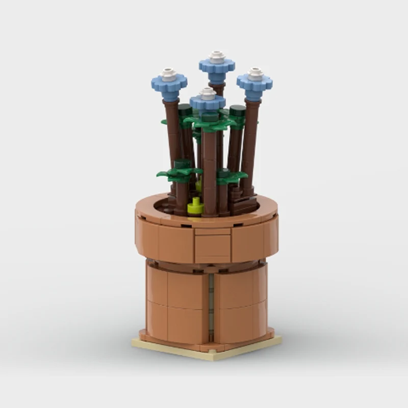 QWERT Creators Animal Series Model MOC Building Bricks Multi-Flower Plant Modular Technology Gifts Holiday Assemble Children Toy