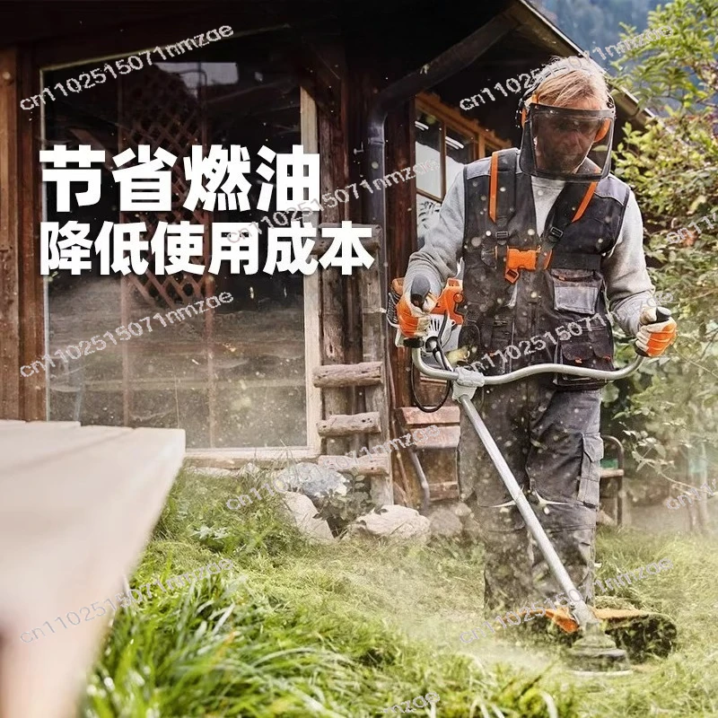 ‌Professional Grade Brush Cutter Tool with Ergonomic Grip, Safety Guard, and Low Noise Operation for Large Gardens & Farms
