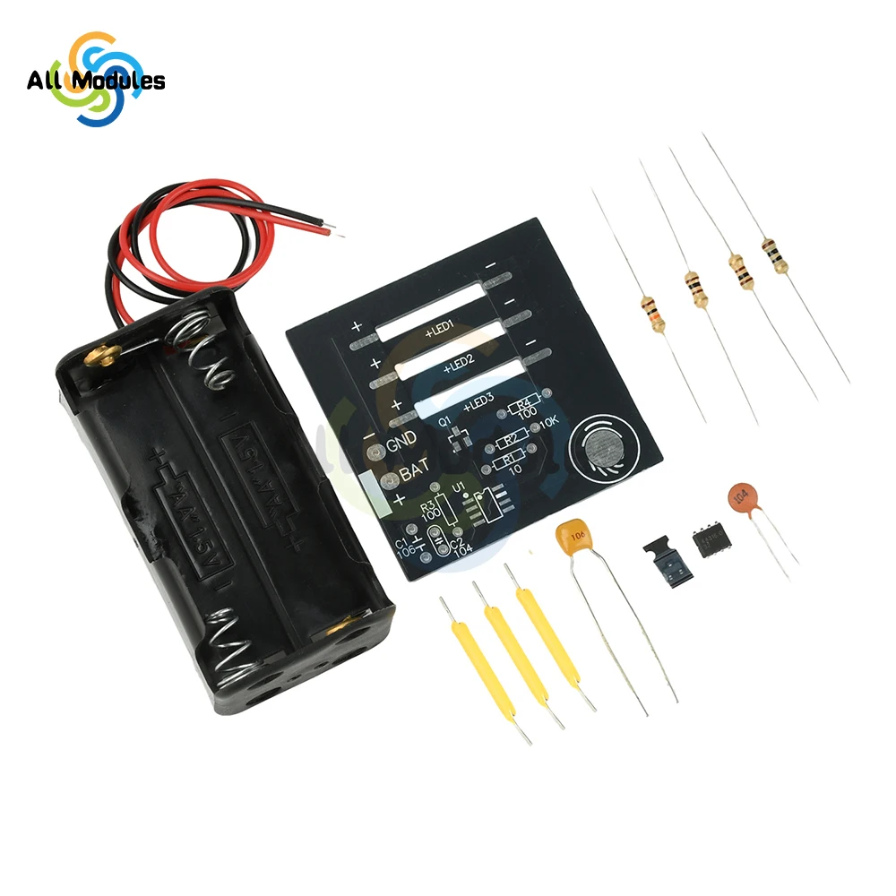 Touch Stepless Dimming Electronic Soldering Kit Fun Welding Practice Project DIY Hobbyist Holiday Gift