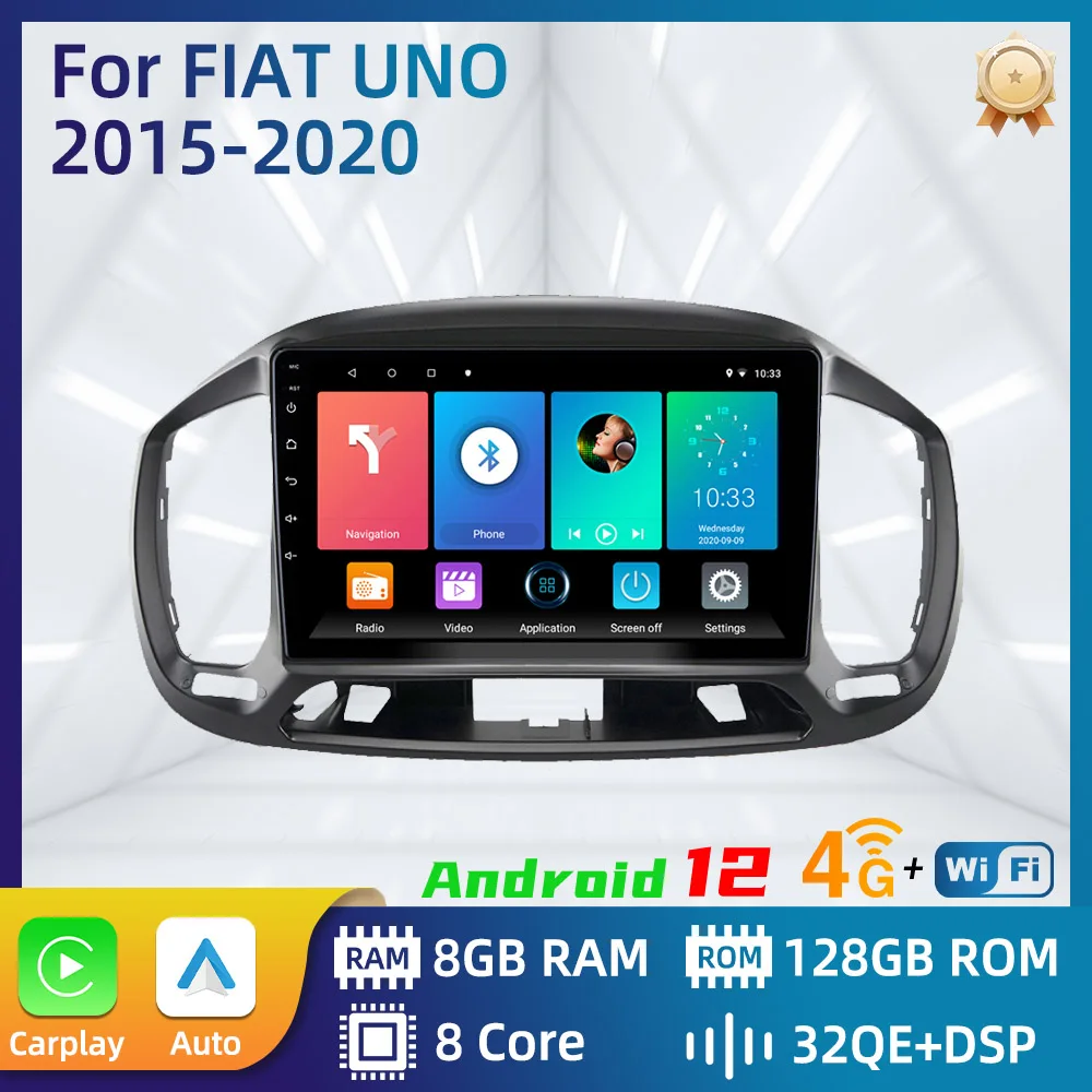 

9 inch Android Radio Stereo for FIAT UNO 2015-2020 Car Multimedia Player Navigation GPS WIFI Autoradio Head Unit Autoradio Audio