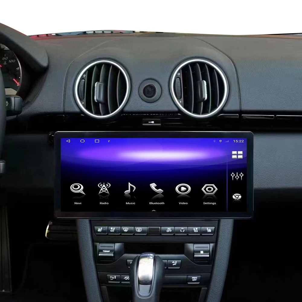 

12,3-дюймовый автомобильный Android-навигатор для Porsche 911 Cayman 718 с HD-сенсорным экраном, CarPlay, Auto, мультимедийный радиоплеер, головное устройство