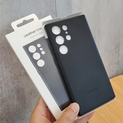 Samsung Galaxy S24 Ultra S24 Plus S24+ Case Hoge Kwaliteit Luxe Lederen Cover Volledige Beschermen Schokbestendig Shell Voor S24Ultra S24