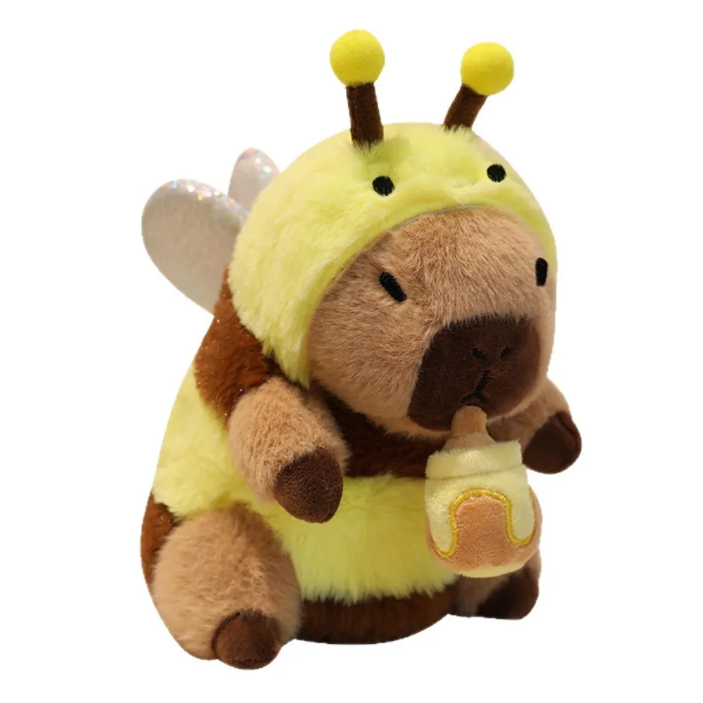 

Милая плюшевая капибара-тамянка, коричневая, пушистая, в виде животного, для декора комнаты