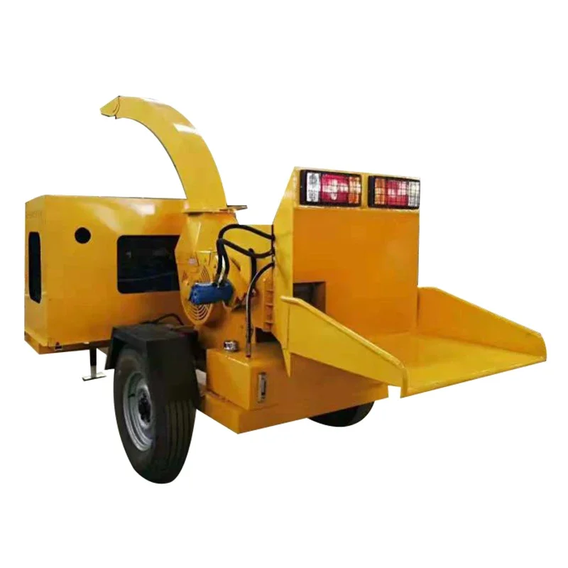 For Self Feeding 40hp Diesel Engine Wood Chipper Branch Shredder