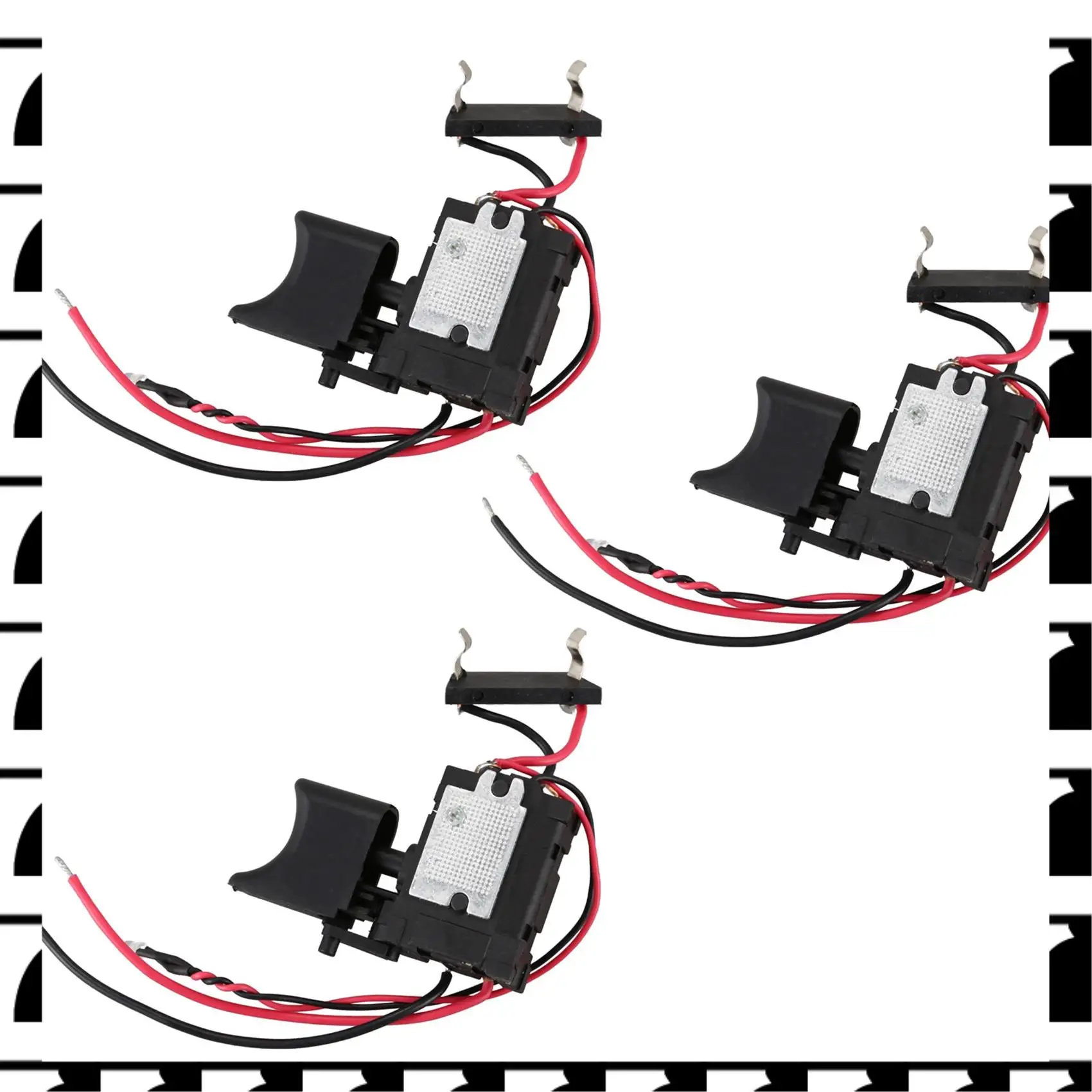 

A44U 3X 7.2 V - 24 V Lithium Battery Cordless Drill Switch Speed Control Trigger Switch With Small Light
