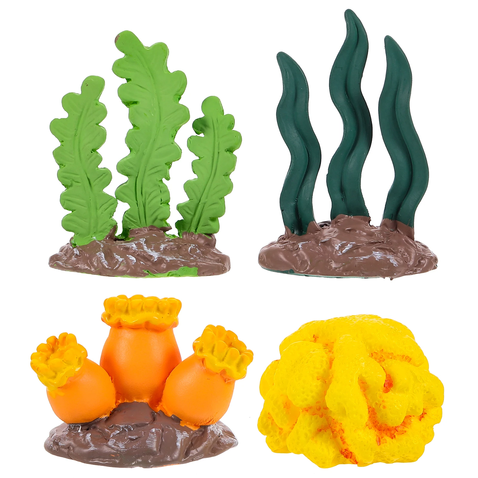 

10pcs Mini Coral Decor Artificial Plant Colored Resin Aquarium Fish Tank Landscape Party Decorations Fake Coral Reef