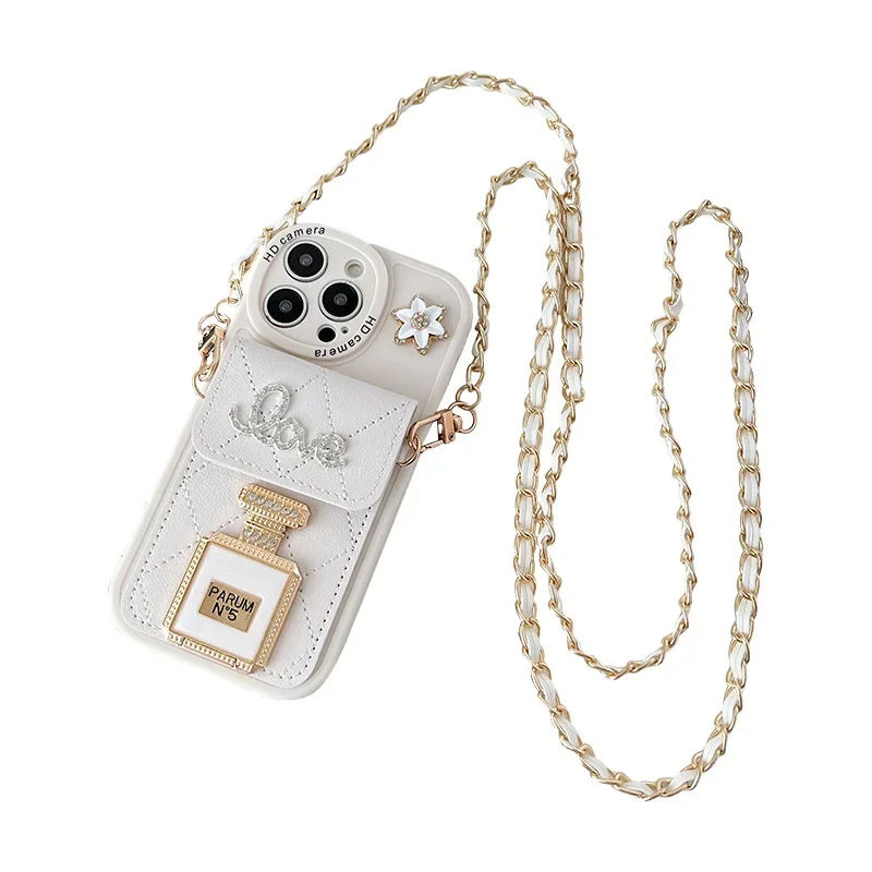 حافظة جلدية كروس لهاتف آيفون 17 اير 16 15 14 11 برو ماكس 13 12 ميني 7 8 بلس محفظة حامل بطاقة الغطاء الواقي للنساء