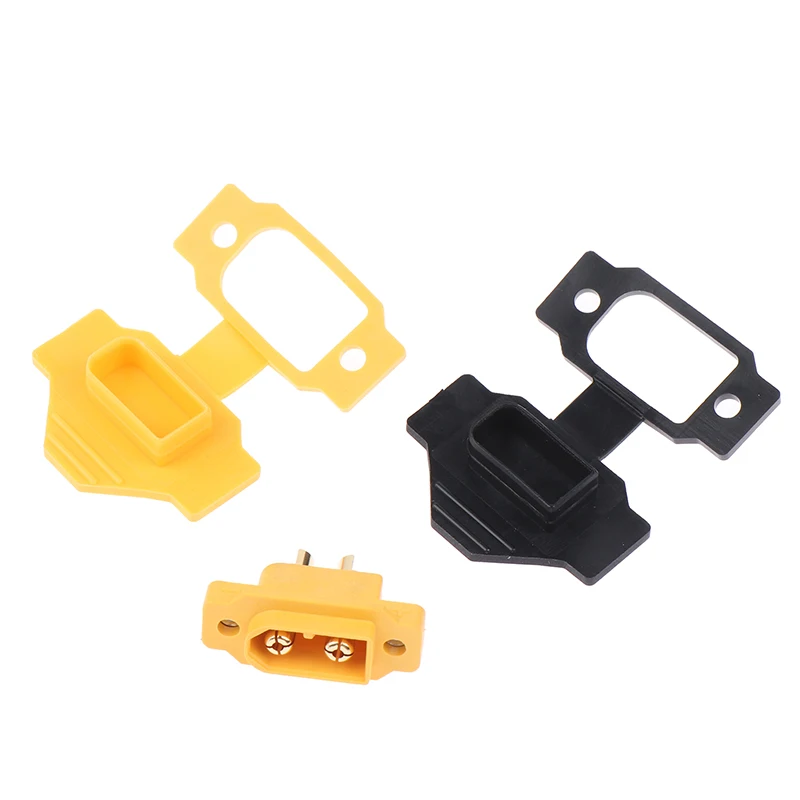 4PCS NEW XT60E-F XT60E-M Model Airplane Battery Gold-Plated 30A High Current Fixed Seat Safe Female Plug Connector