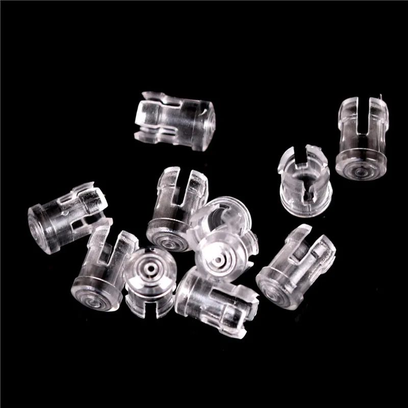 10pcs 3mm Clear Plastic Transparent LED Light Emitting Diode Lampshade Protector Light Accessories