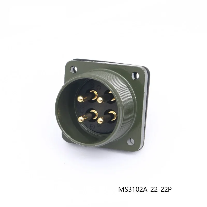 MS3102A 22-22P MS3106A 22-22S Aviation Plug Servo Motor Connector MS5015 4-core 4 Pin US Military Standard MS3100A MS3101A