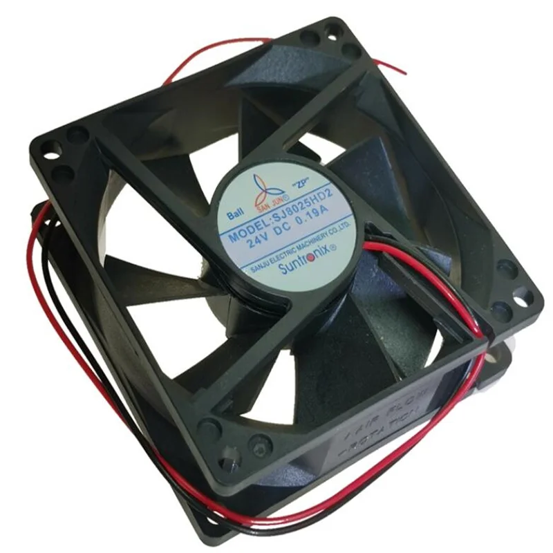 

SJ8025HD2 24V 8025 two-wire ball cooling fan