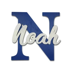 Wooden Letters, Baby Nursery Wall Hanging Letters in Script Font, Baby Name Sign, Kids Room Decor, Wood Letters