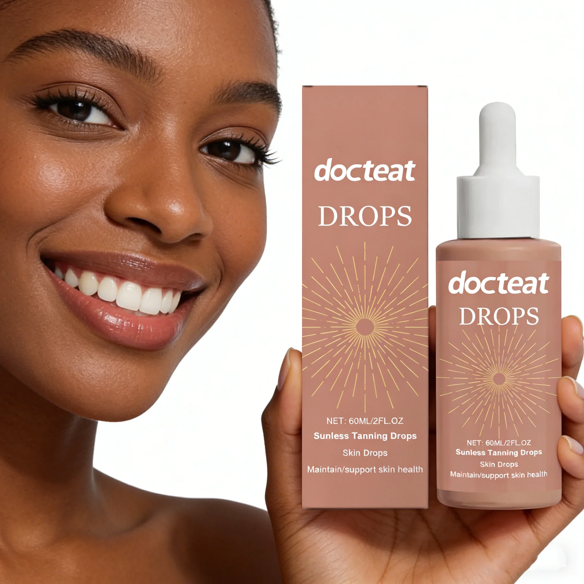 

DOCTEAT Body Boosting Black Drops Suitable for All Skin Types Assist in Tanning Skin Even out Skin Tone Maintain Health Drops