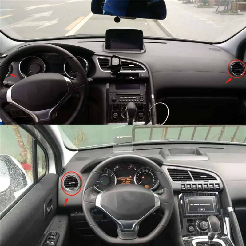 1 زوج لوحة أدوات السيارة منفذ تنفيس الهواء الفوهات 96787022ZD 96787021ZD ل 3008 (T88) 2012-2019 9670079877 اكسسوارات