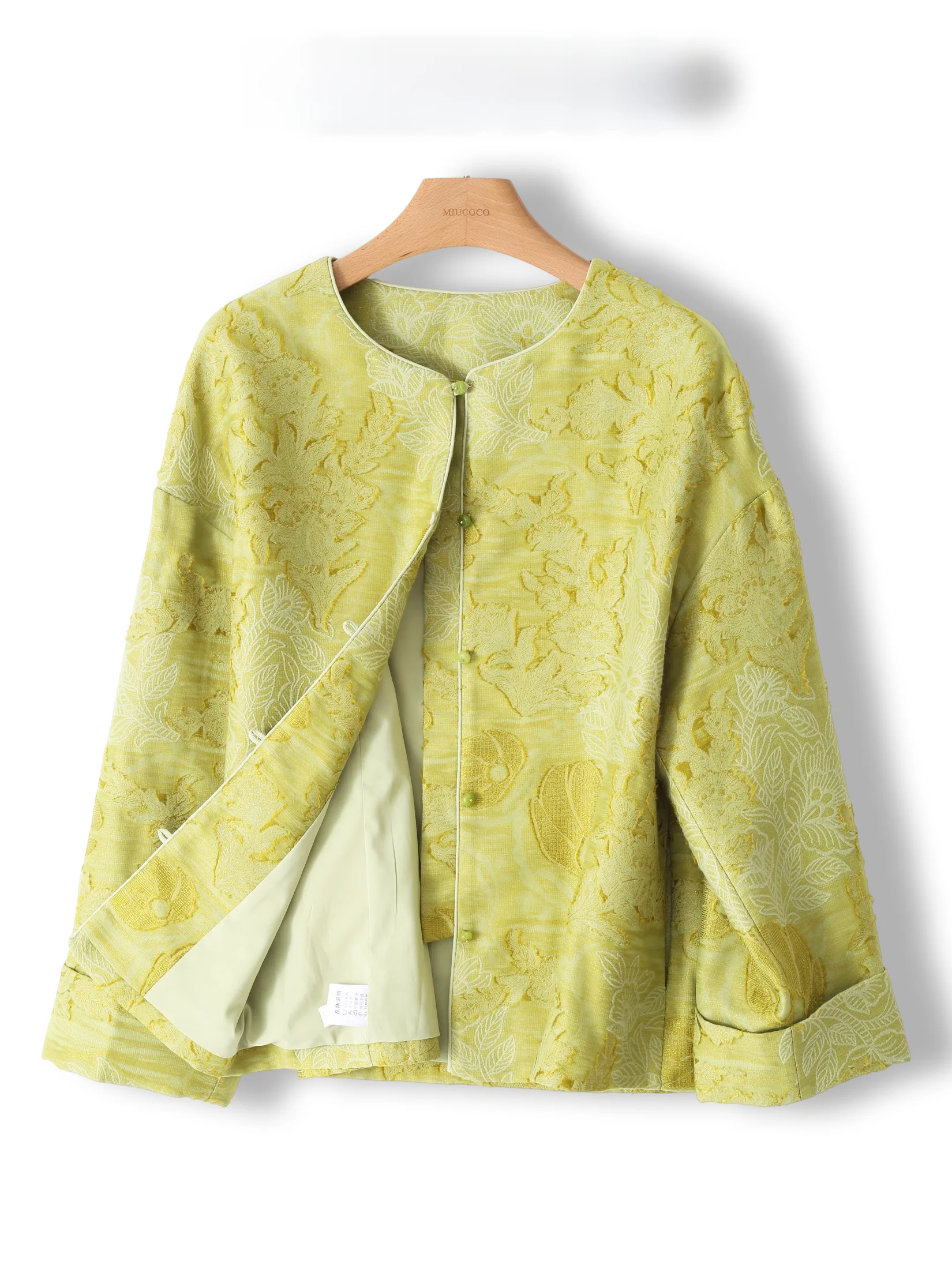 

Recommended Roar! Heavyweight Embroidered Loose round Neck Long Sleeve Jacket Women's Outerwear Top plus Size Trendy