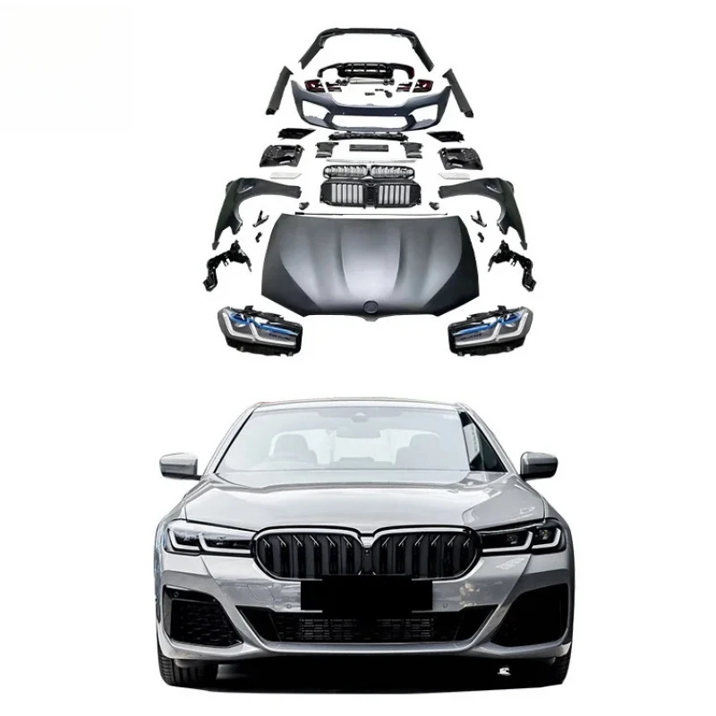 

F10 F18 Upgr to G30 LCI MT Style Bodykit for s 5 Series Front Bumper Rear Bumpers Body Kits