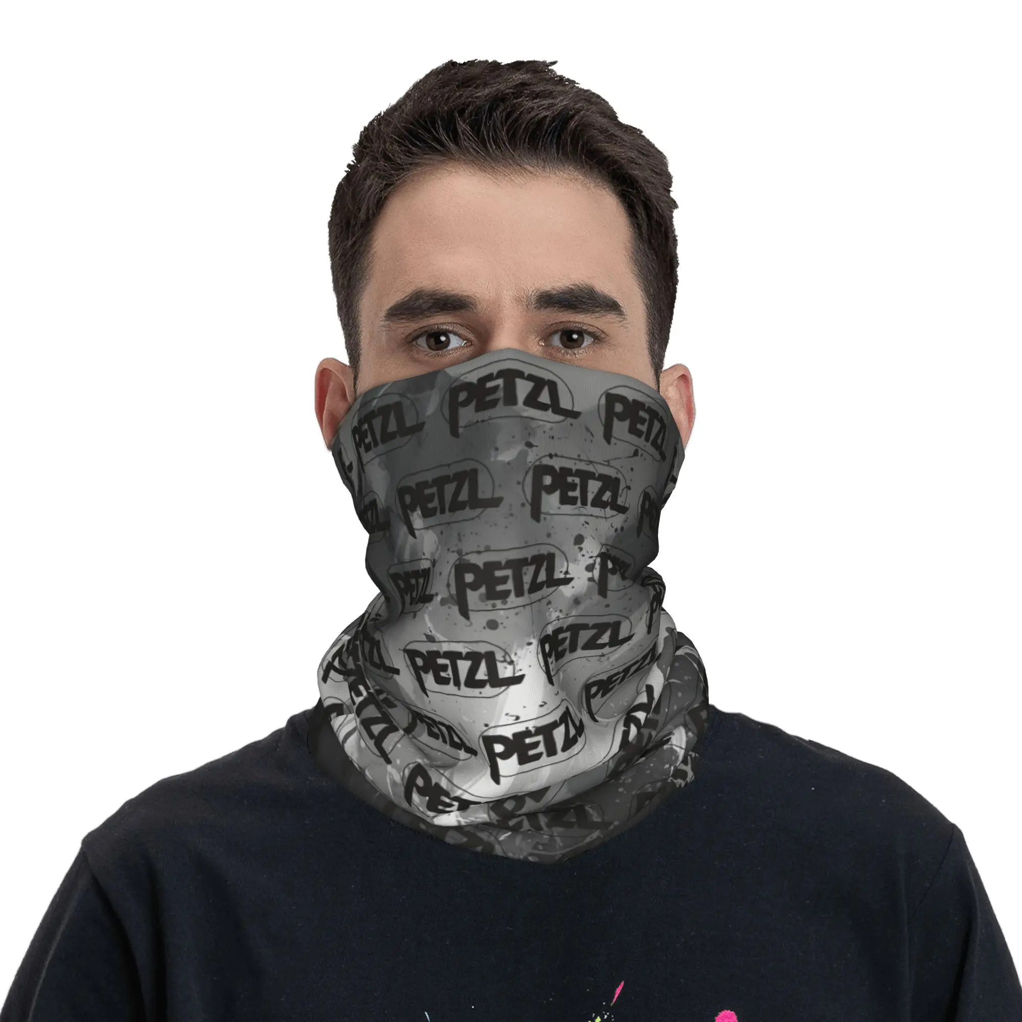 Черная спортивная бандана P-Petzls на заказ, гетры для пеших прогулок, охоты, женщин и мужчин, модный шарф с узором, Балаклава, теплый шарф