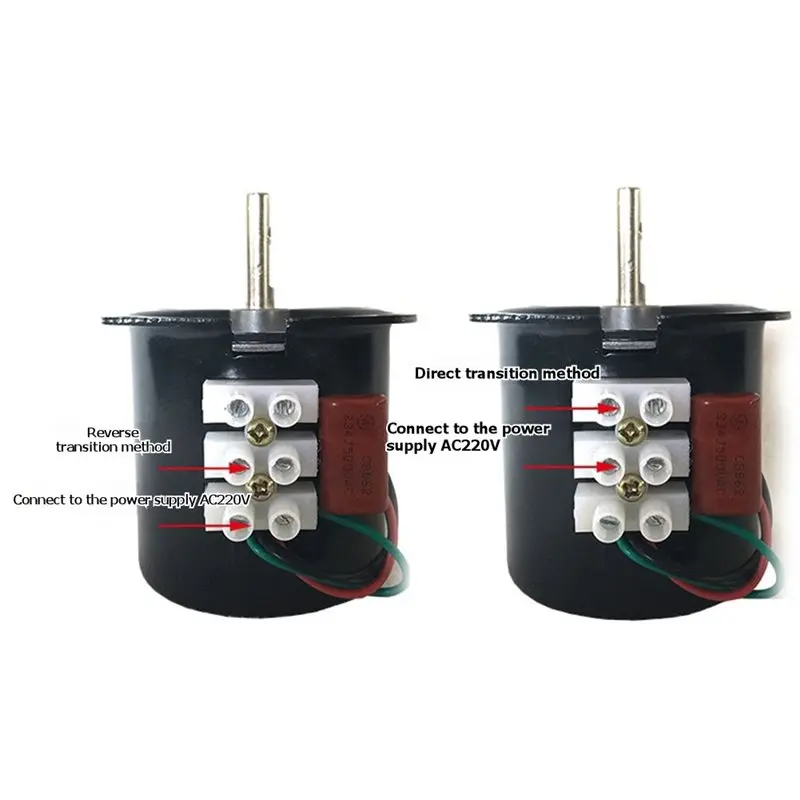 

【EFFICIENT 】60KTYZ Permanent Magnet Motor AC 220V 14W Synchronous Claw Pole Gear Motor 110RPM Reversible For Automation Equipmen