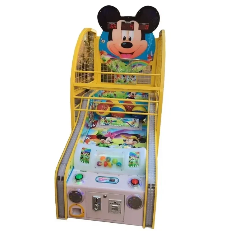 

Kids Coin Operated Basketball Machine for Children Arcade Street Basketball Shooting Machine