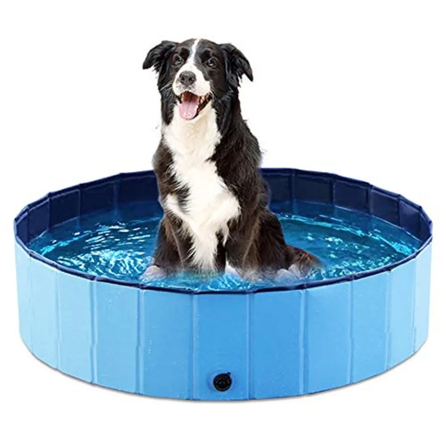 

Foldable dog bath pool for home, suitable for all dog sizes, space-saving & durable