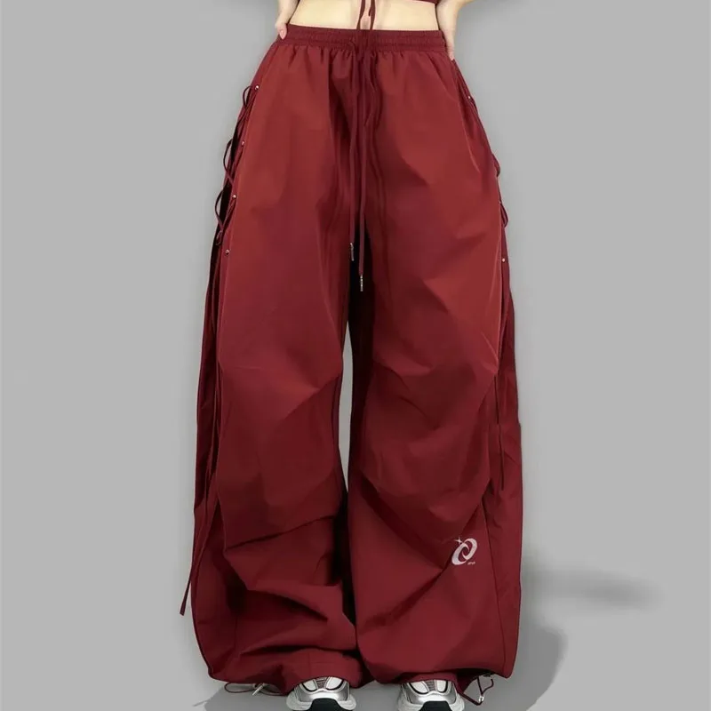 Summer Ladies Fashion Large Size 5xl Thin Pantalons Korean Women Quick-dry Work Pants Female High Waist Loose Wide-leg Trousers