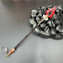 [Genshin Impact] Game Peripheral Toy, Miniature [Staff of Homa] Weapon Model, Zinc Alloy Metal, 22CM (8.66inch), Not Sharp