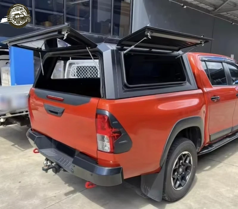 EXTREMEFor Toyota 4x4 Pickup Truck 2012-2016 Steel Hardtop Canopy Waterproof Manual Rolling Cover Camper Topper Locking No Drill