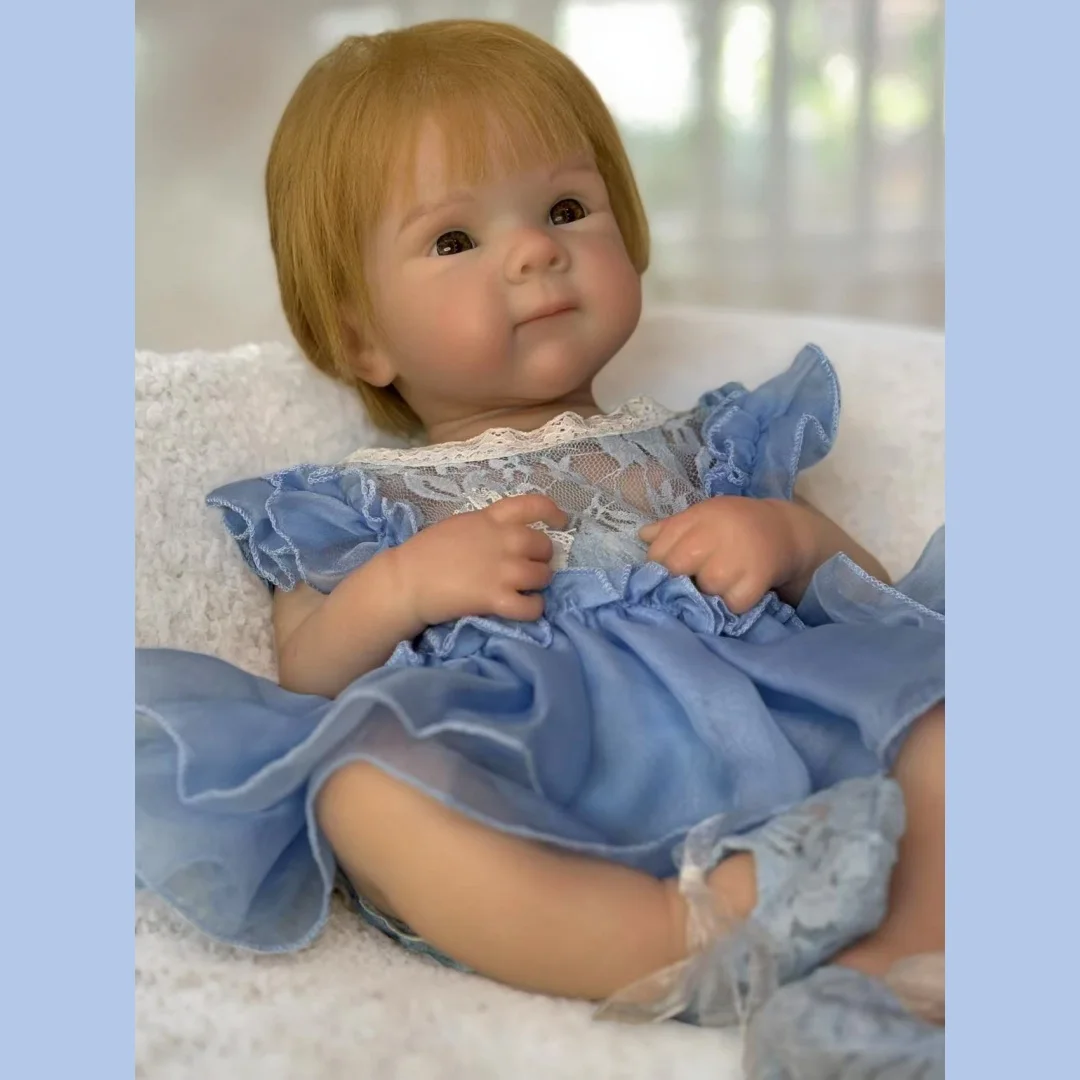 18 pouces peut ouvrir la bouche cheveux enracinés belle Bettie Silicone souple Bebe Reborn fille poupée réaliste nouveau-né fille poupées meilleur cadeau