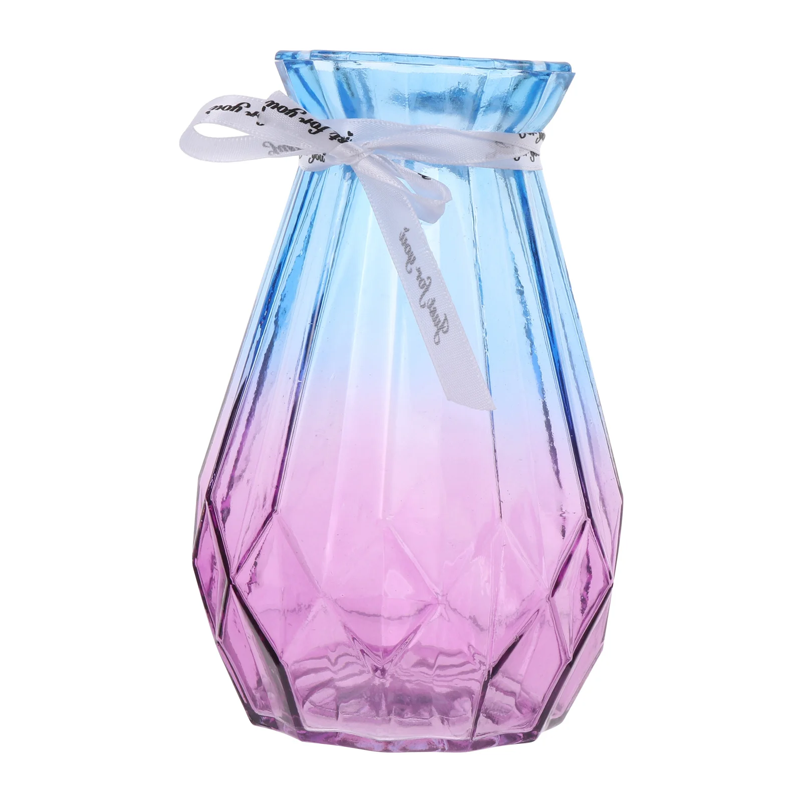 

Wedding Decor Flower Vases Colored Glass Hydroponic Floral Colorful Flowers for Bouquet