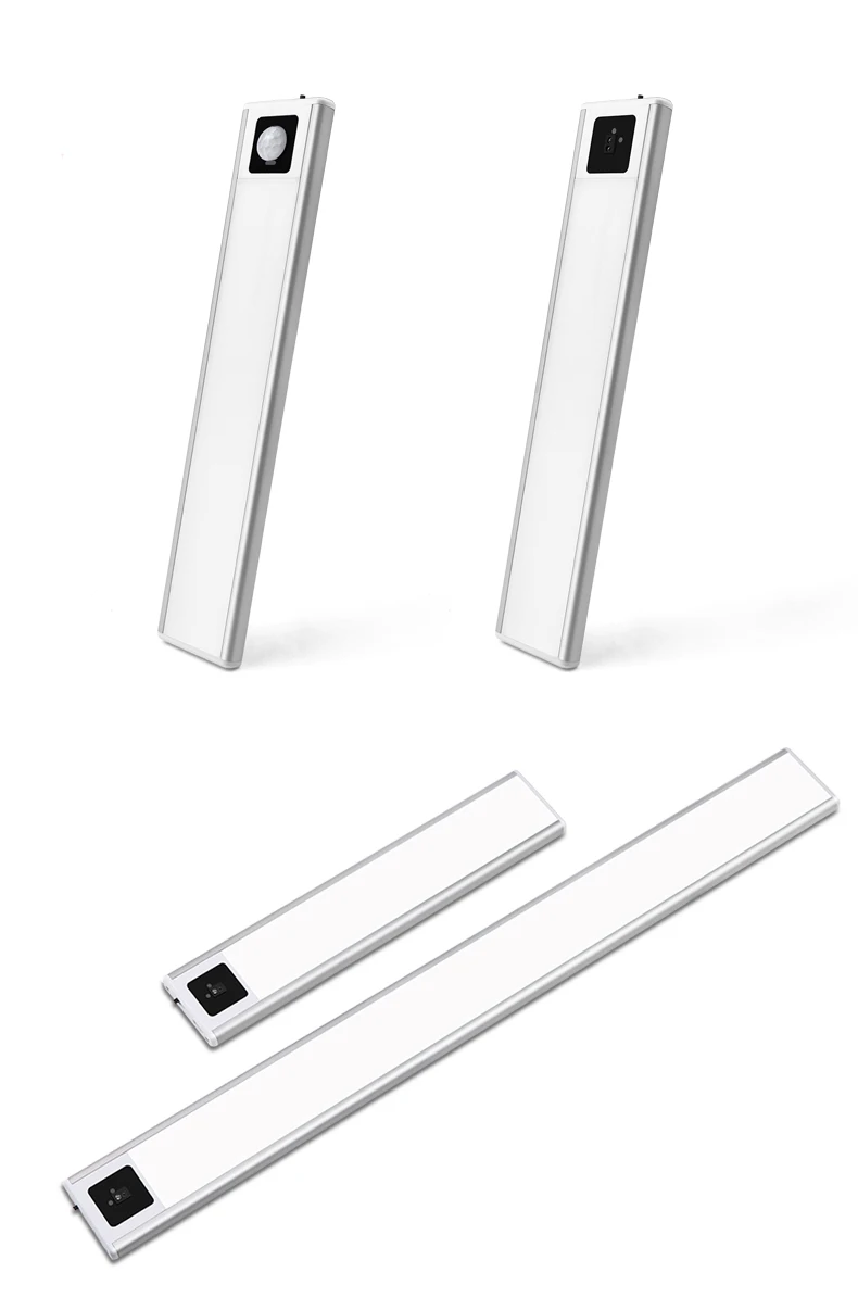 USB Rechargeable Bar Light Hand Sweep Sensor/PIR Motion Induction Kitchen Stair Hallway Night Lighting 20cm/40cm Magnetic Mount